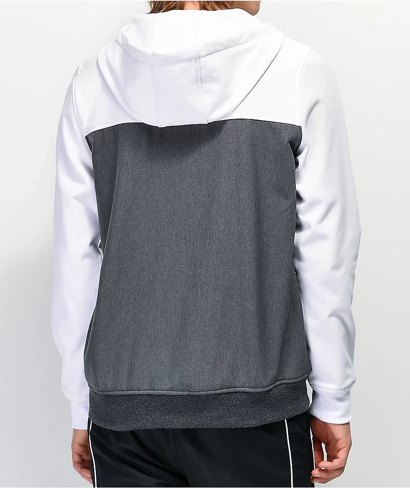 Empyre Highlights White & Charcoal Tech Fleece Jacket
