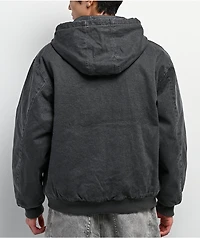 Empyre Hooded Black Wash Chore Jacket