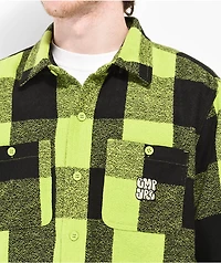 Empyre House Black & Green Woven Flannel Shirt