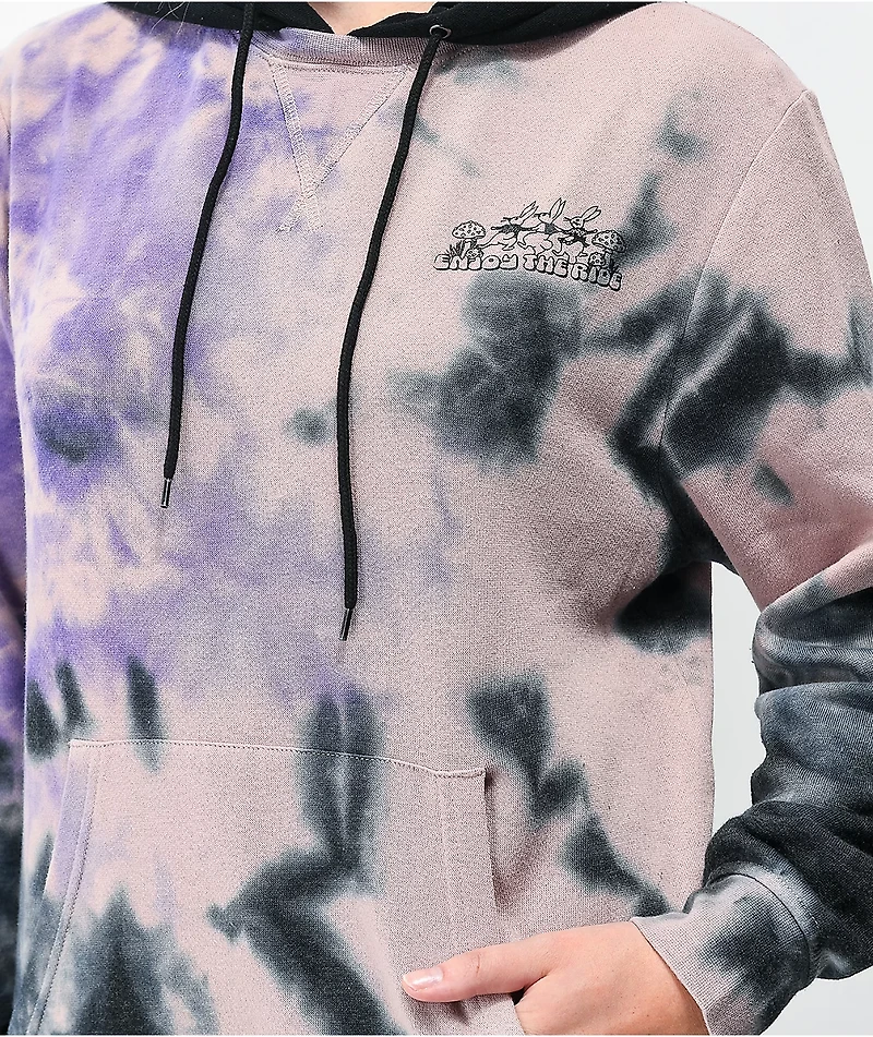 Empyre Hudson Skull Purple Tie Dye Hoodie