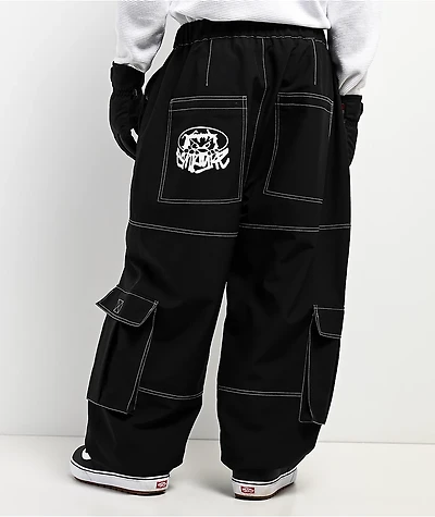 Empyre Hyak Black Cargo 10K Snowboard Pants