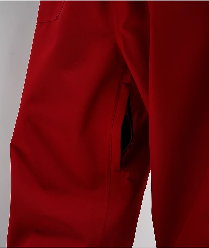 Empyre Hyak Red Loose Fit 10K Snowboard Pants