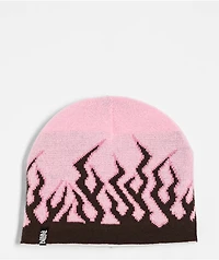 Empyre Inside Out III Brown & Pink Reversible Skully Beanie