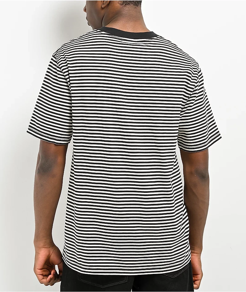 Empyre Jack Knit Black & White Stripe T-Shirt