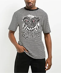 Empyre Jack Knit Black & White Stripe T-Shirt