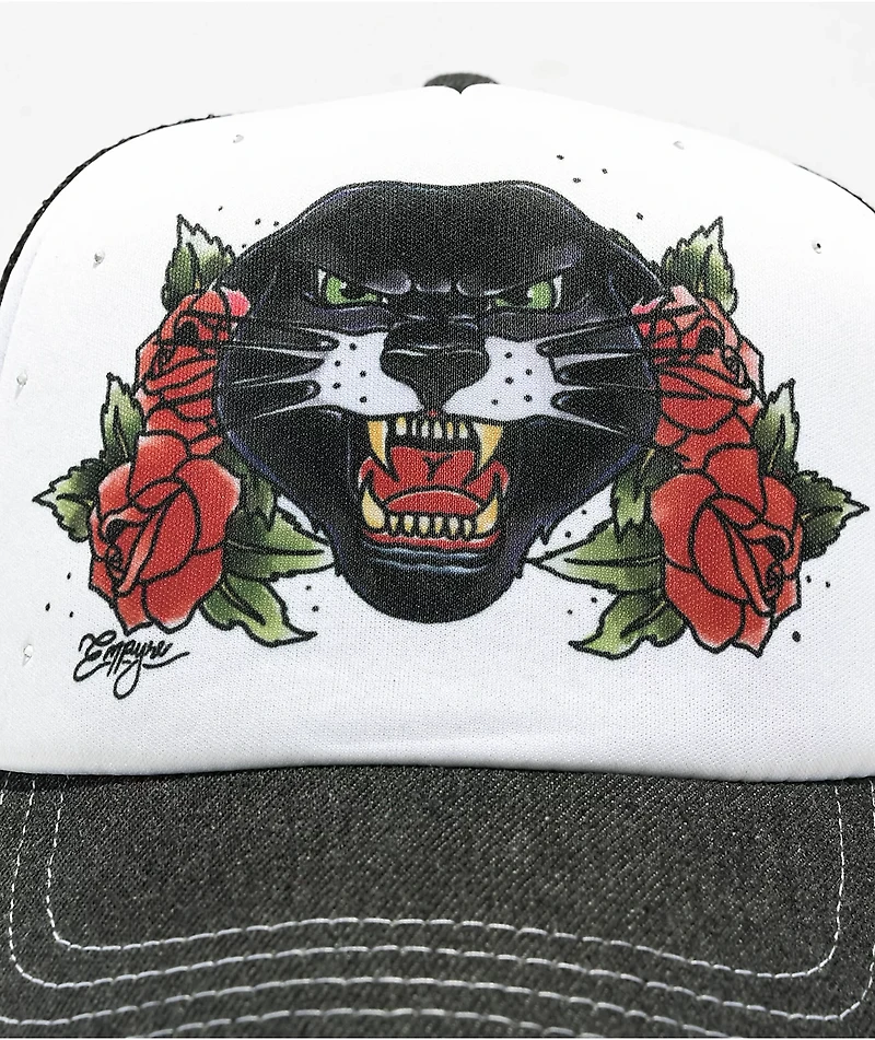 Empyre Jaguar Airbrush Black & White Trucker Hat