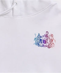 Empyre Jasmine Rainbow Skull White Hoodie