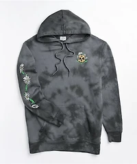 Empyre Jasmine Rose Skull Black Tie Dye Hoodie
