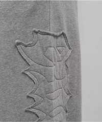Empyre Jemma Applique Grey Oversized Wide Leg Sweatpants
