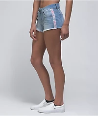 Empyre Jenna Side Stripe Denim Shorts
