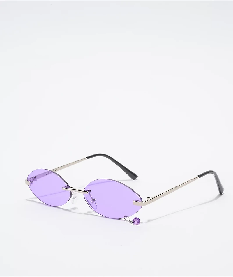 Empyre Jewel Round Lavender Sunglasses