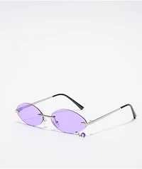 Empyre Jewel Round Lavender Sunglasses