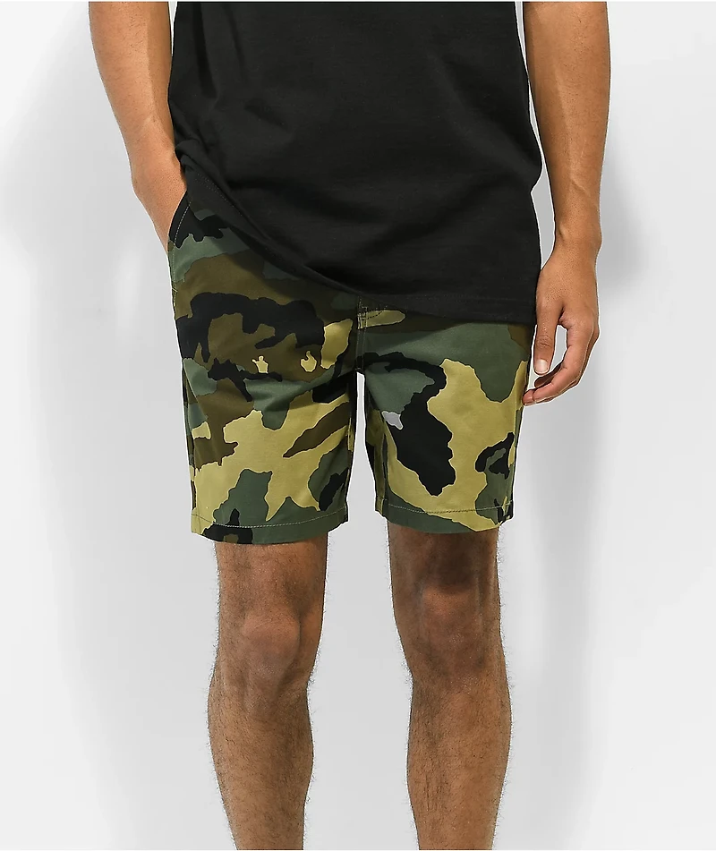 Empyre Jimmy Green Camo Shorts