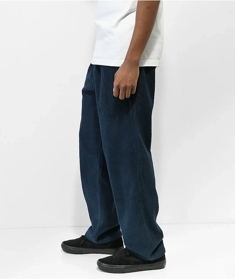 Empyre Johnny Blue Elastic Waist Corduroy Skate Pants