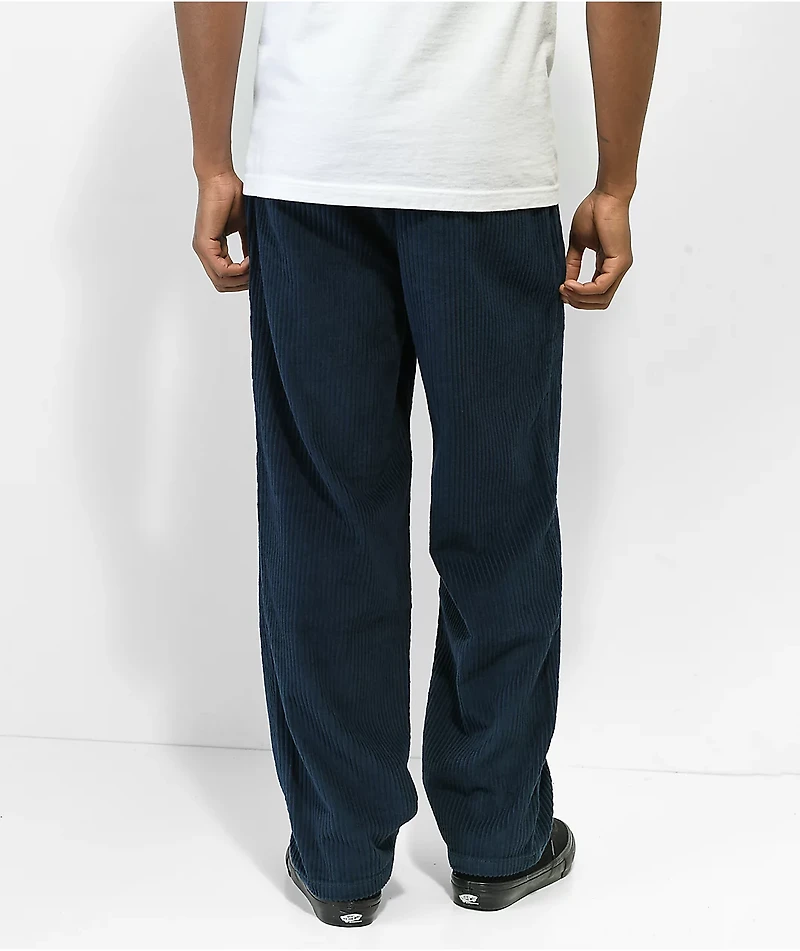 Empyre Johnny Blue Elastic Waist Corduroy Skate Pants