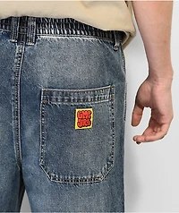 Empyre Johnny Medium Wash Elasic Waist Skate Jeans