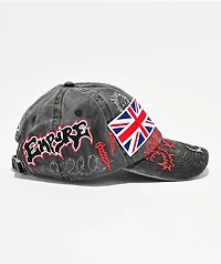 Empyre Johnny Patched Black Wash Strapback Hat