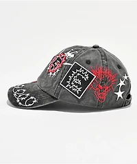 Empyre Johnny Patched Black Wash Strapback Hat