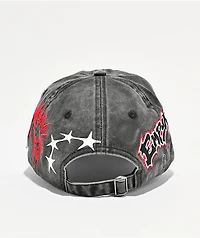 Empyre Johnny Patched Black Wash Strapback Hat