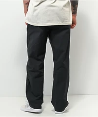 Empyre Johnny Poplin Loose Fit Black Elastic Waist Skate Pants