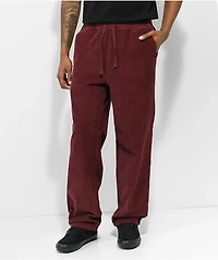 Empyre Johnny Red Elastic Waist Corduroy Skate Pants