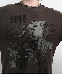 Empyre Jovie Grey Thermal Long Sleeve T-Shirt