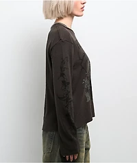 Empyre Jovie Grey Thermal Long Sleeve T-Shirt