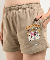 Empyre Jules Cowgirl Beige Sweat Shorts