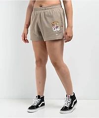 Empyre Jules Cowgirl Beige Sweat Shorts