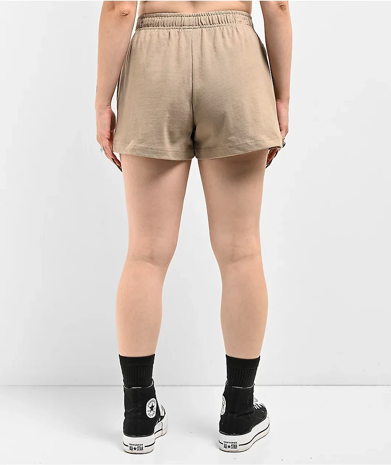 Empyre Jules Cowgirl Beige Sweat Shorts