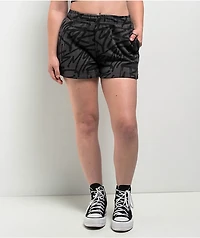 Empyre Jules Graffiti Raven Black Sweat Shorts