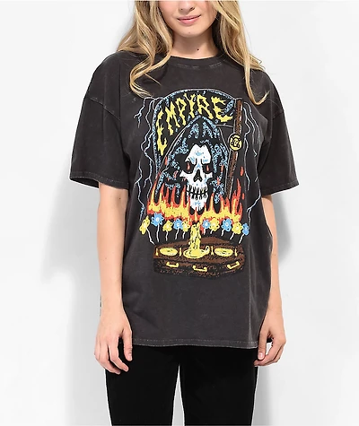 Empyre Julien Black Mineral Wash T-Shirt