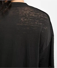 Empyre Julien Black Oversized Burnout T-Shirt
