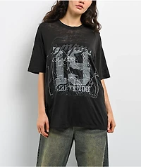 Empyre Julien Black Oversized Burnout T-Shirt