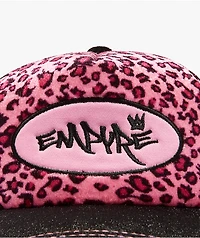 Empyre Jungle Black & Pink Velvet Trucker Hat