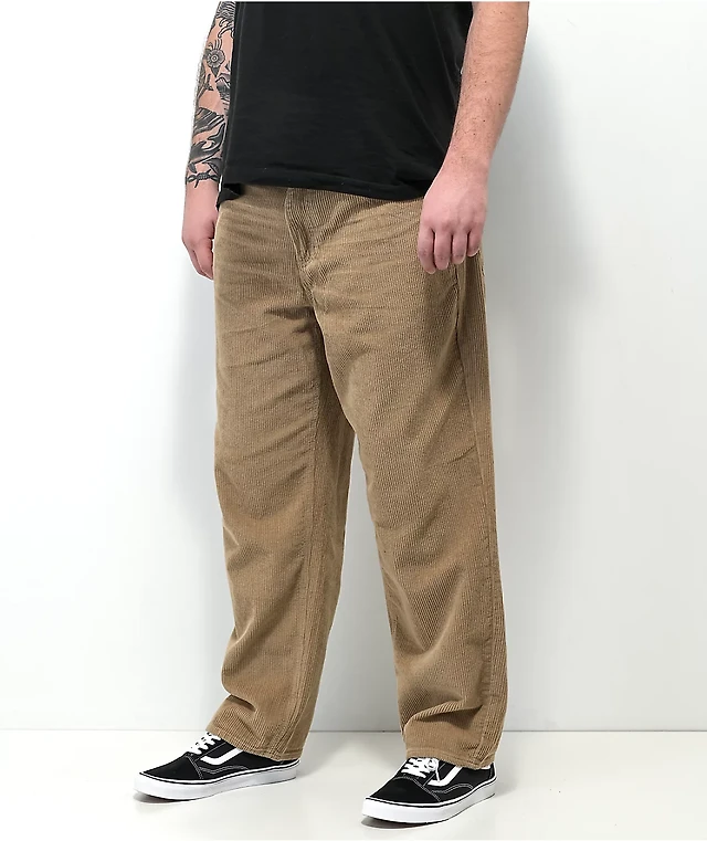 Empyre Khaki Corduroy Loose Fit Skate Pants Arden Fair