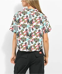 Empyre Kidd White Short Sleeve Button Up Shirt