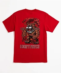Empyre Kids Beware Of Dog Red T-Shirt
