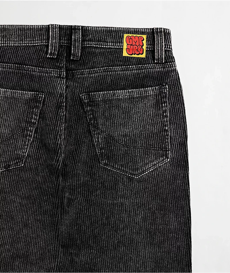 Empyre Kids Black Wash Corduroy Loose Fit Pants