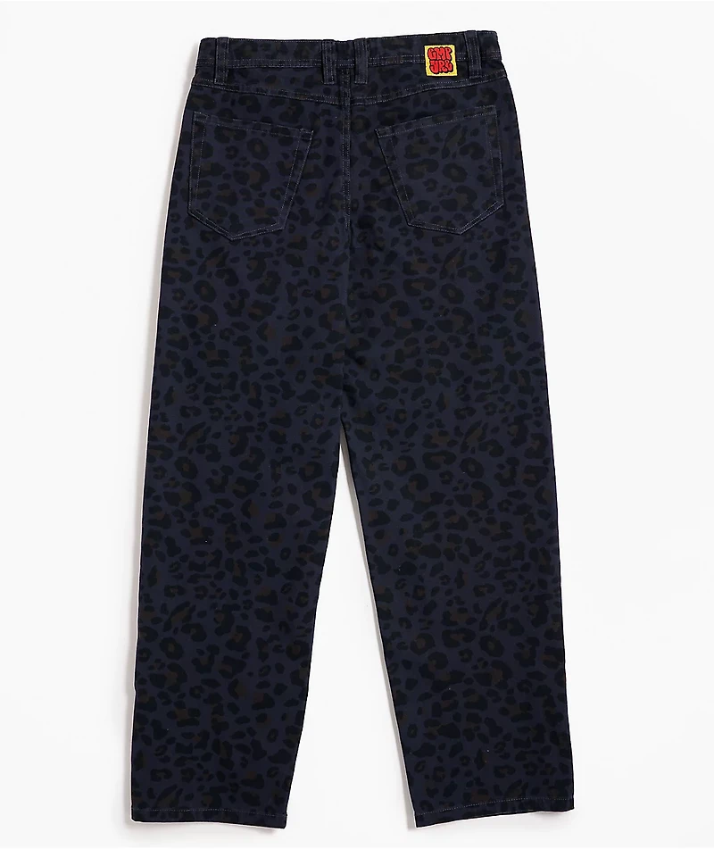 Empyre Kids Cheetah Black Loose Fit Canvas Skate Jeans