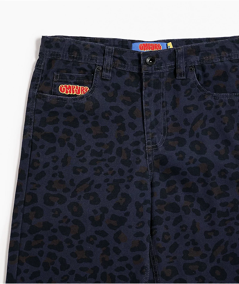 Empyre Kids Cheetah Black Loose Fit Canvas Skate Jeans