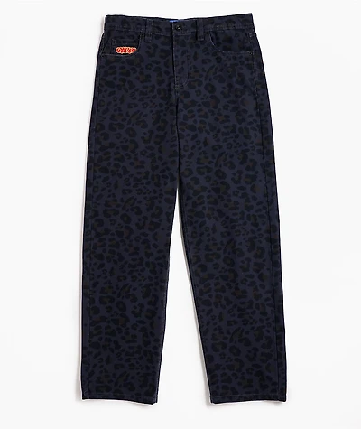 Empyre Kids Cheetah Black Loose Fit Canvas Skate Jeans