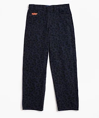 Empyre Kids Cheetah Black Loose Fit Canvas Skate Jeans