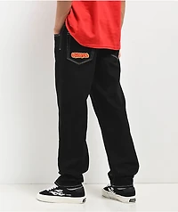 Empyre Kids Embroidered Loose Fit Black Denim Skate Jeans