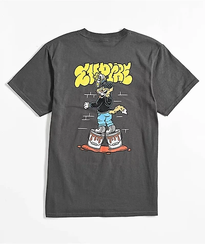 Empyre Kids Graffiti Cat Grey T-Shirt