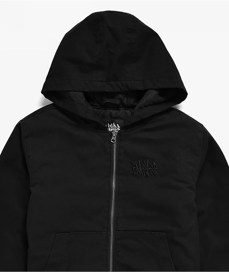 Empyre Kids Grate Black Hooded Canvas Jacket