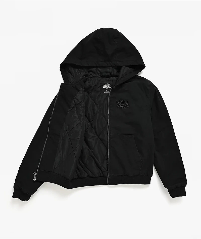 Empyre Kids Grate Black Hooded Canvas Jacket