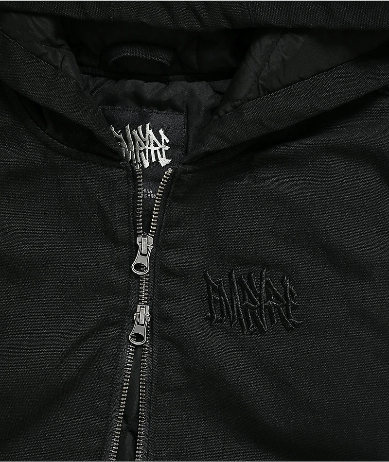 Empyre Kids Grate Black Hooded Canvas Jacket