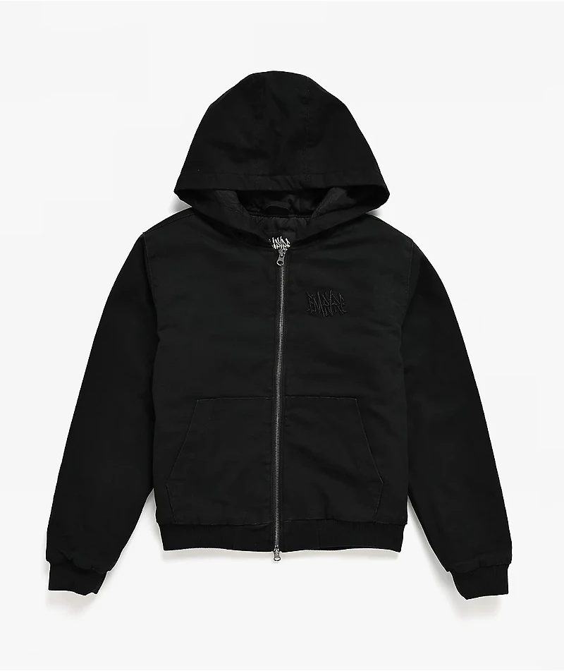 Empyre Kids Grate Black Hooded Canvas Jacket