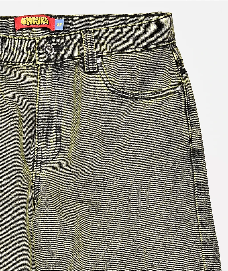 Empyre Kids Green Wash Ultra Wide Jeans